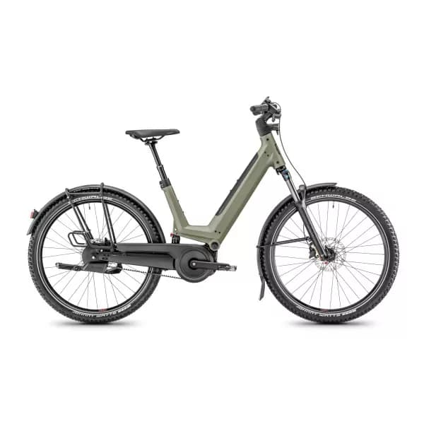 Vélo électrique Moustache J. all - Vert - 625 Wh - porte-bagages Light