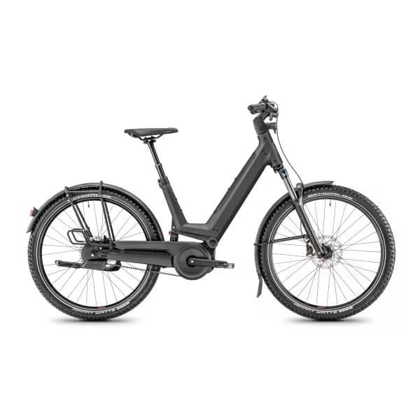 Vélo électrique Moustache J. all - Noir - 625 Wh - porte-bagages Light