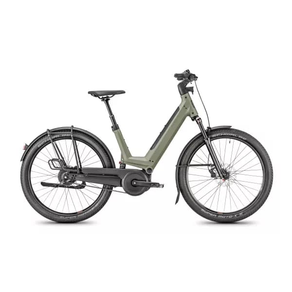 Vélo électrique Moustache J. on enviolo 2023 - Vert - porte-bagages Light - 625 Wh