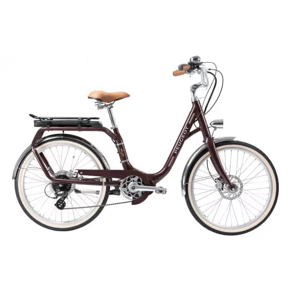 Vélo électrique Peugeot e-Legend eLC01 Central 26" 2023 - Aubergine