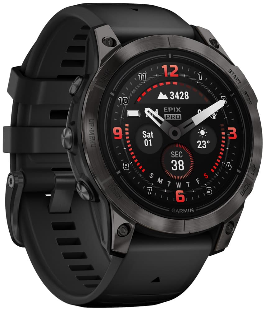Garmin EPIXâą PRO (GEN 2) SAPPHIRE 47mm - GPS Multisport Smartwatch - schwarz