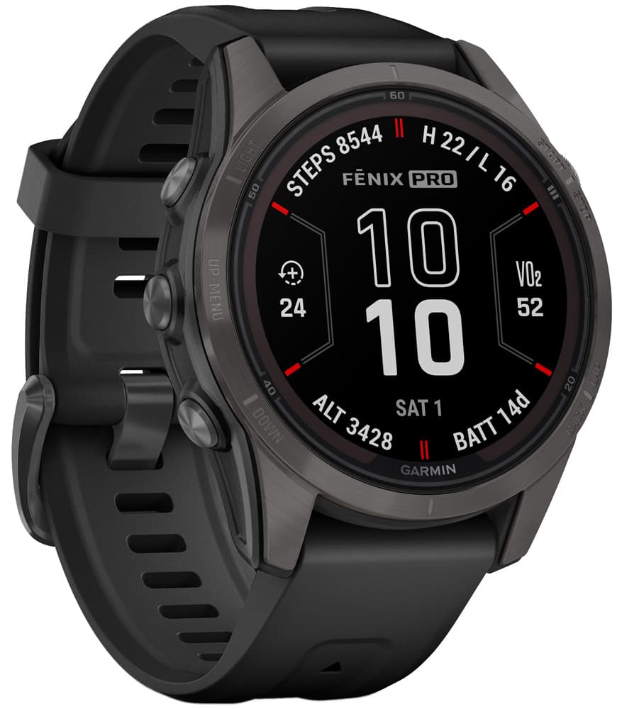 Garmin FENIXÂź 7S PRO - SAPPHIRE SOLAR 42mm EDITION - GPS Multisport Smartwatch - schwarz
