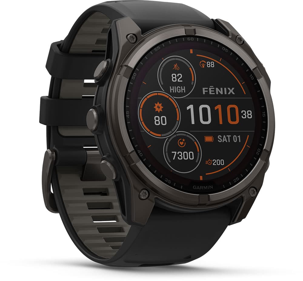 Garmin FÄnixÂź 8 - 51 mm Solar Sapphire - GPS Multisport Smartwatch - schwarz